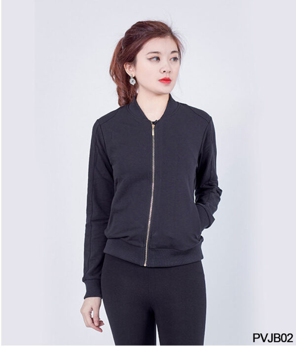 Áo bomber nữ Palvin PVJB02 (áo khoác nỉ mỏng) - Ảnh 3