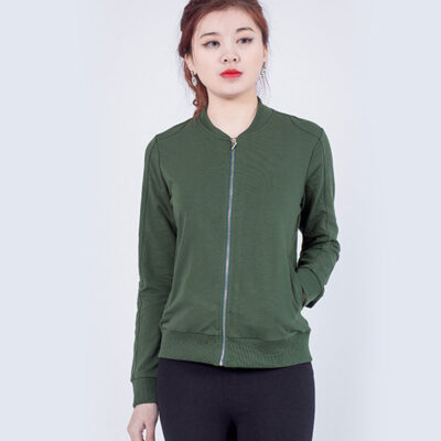 Áo bomber nữ Palvin PVJB02 (áo khoác nỉ mỏng)