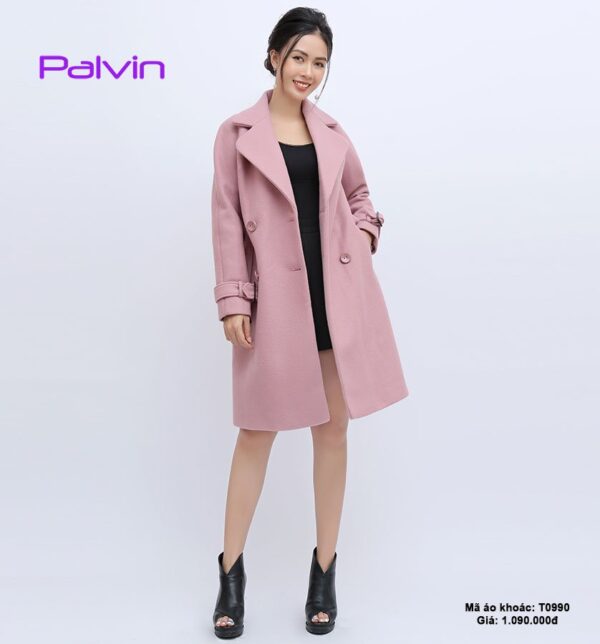 Áo dạ nữ cao cấp phong cách Hàn Quốc Palvin T0990 - Ảnh 2