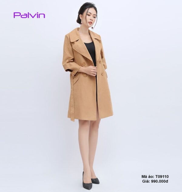 Áo dạ nữ chất đẹp Palvin T09110 (dạ nhung mịn) - Ảnh 2