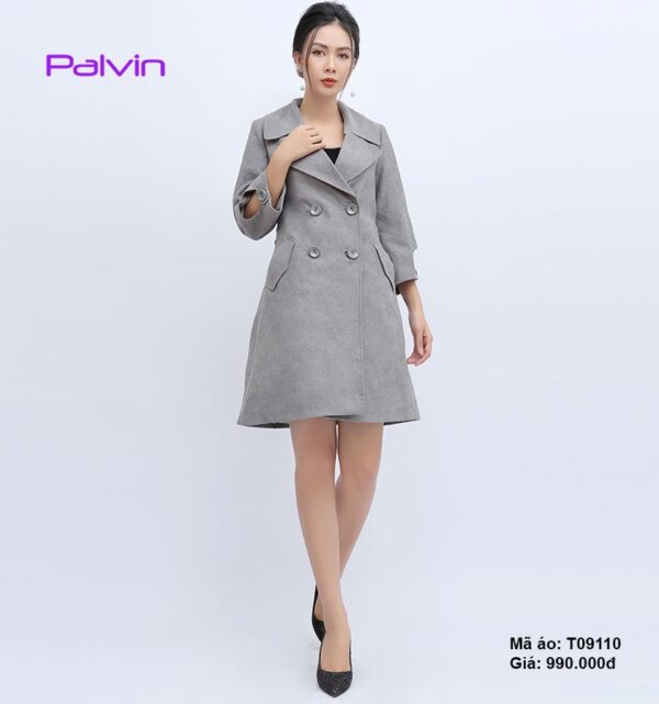 Áo dạ nữ chất đẹp Palvin T09110 (dạ nhung mịn) - Ảnh 3