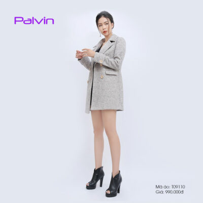 Áo dạ nữ style Hàn Quốc dạ lì Palvin T09128