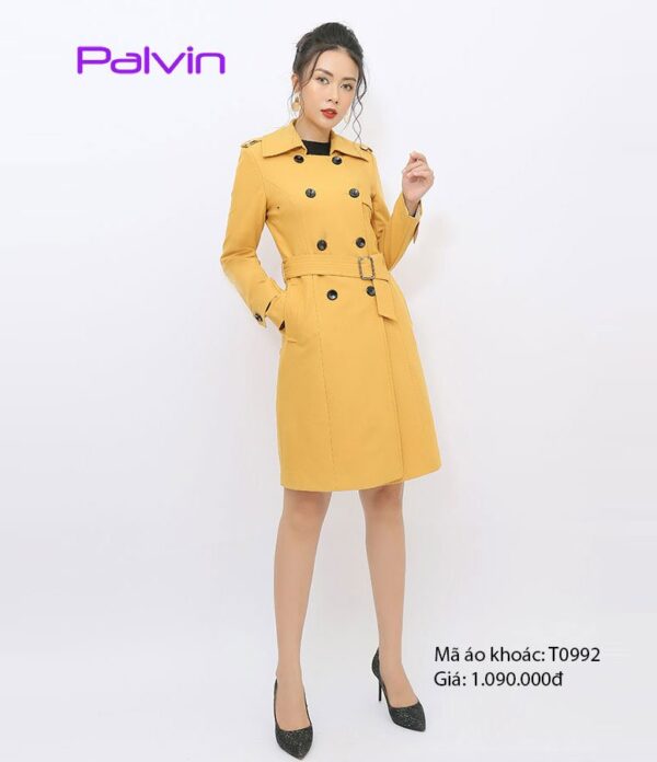 Áo khoác dài cotton nữ thời trang Palvin T0992 - Ảnh 2