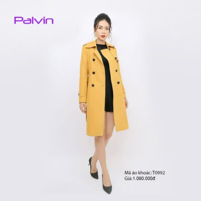Áo khoác dài cotton nữ thời trang Palvin T0992