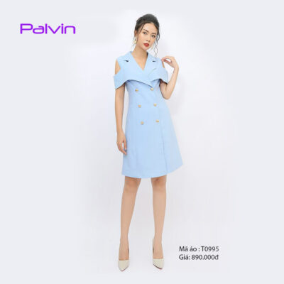 Áo khoác dáng váy Palvin T0995 (măng tô dạng váy)