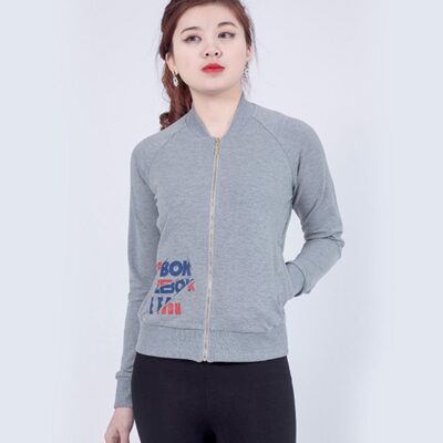 Áo khoác nỉ nữ kiểu dáng bomber Palvin PVJB05