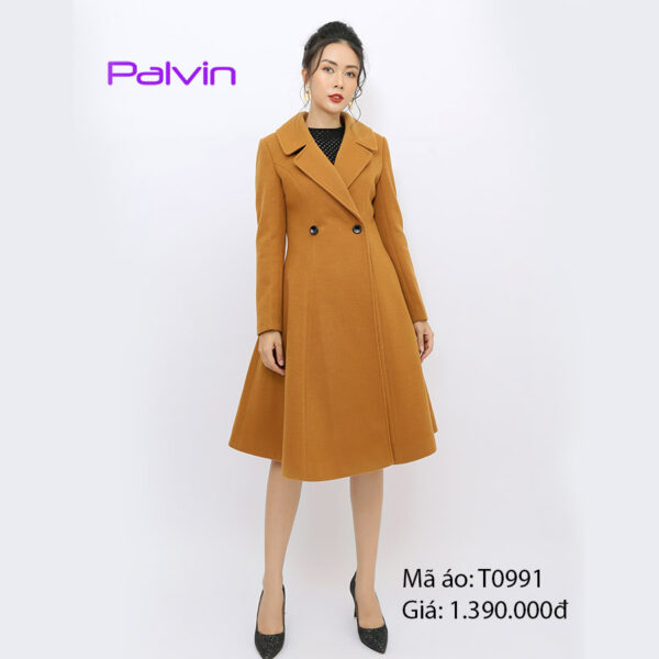 Áo khoác nữ dài sang trọng Palvin T0991 - Ảnh 2