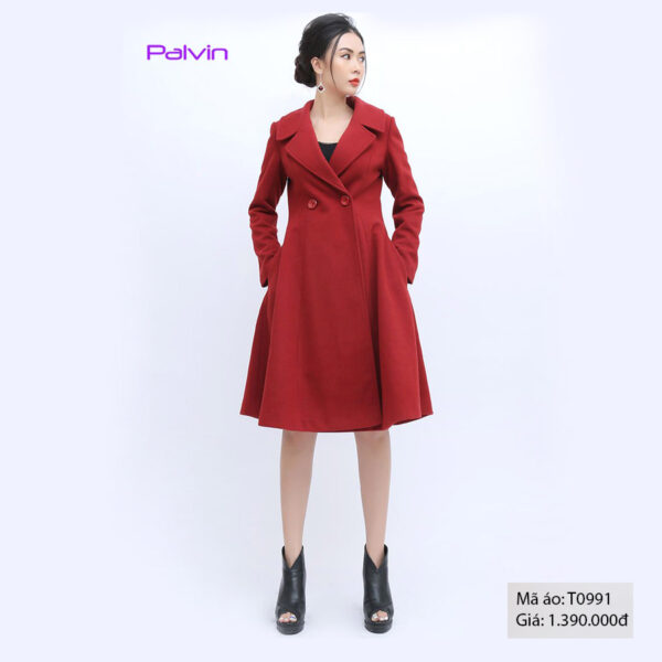 Áo khoác nữ dài sang trọng Palvin T0991