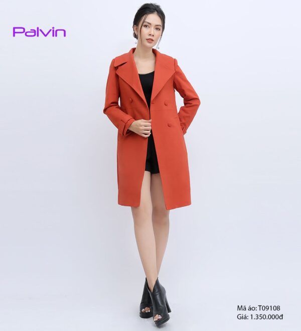 Áo khoác nữ kiểu đẹp vải da lộn Palvin T09108 - Ảnh 3