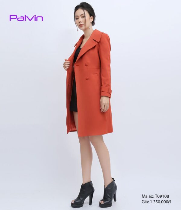 Áo khoác nữ kiểu đẹp vải da lộn Palvin T09108 - Ảnh 4