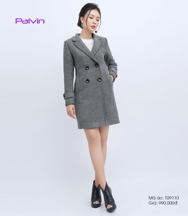 Áo khoác nữ vải dạ lì Palvin T09132 - Ảnh 3