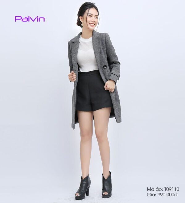 Áo khoác nữ vải dạ lì Palvin T09132 - Ảnh 2