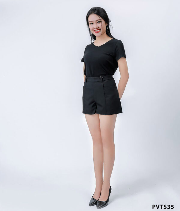 Áo tshirt nữ thời trang Palvin PVTS35 (màu đen) - Ảnh 2