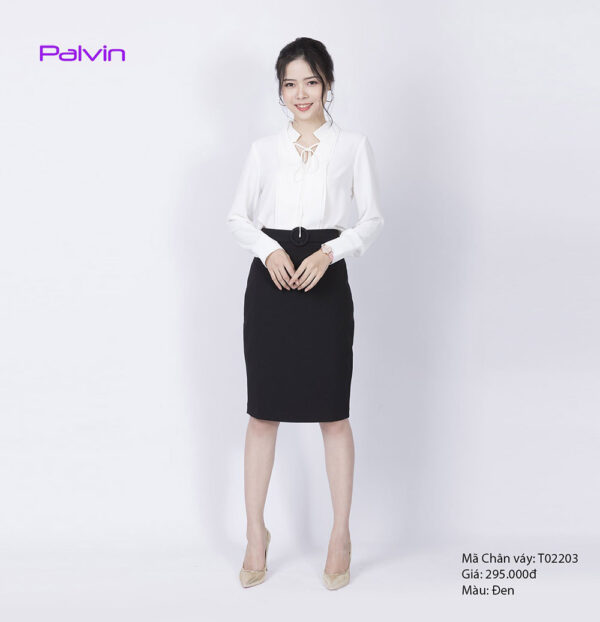 Chân váy bút chì công sở Palvin T02203 - Ảnh 2