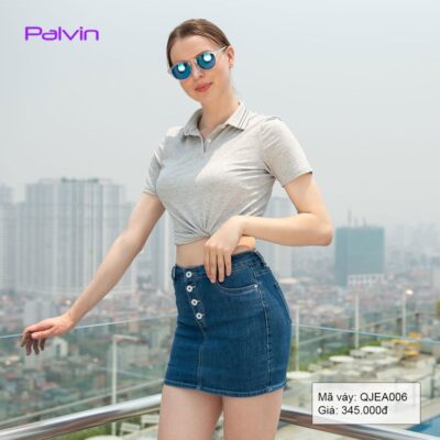 Chân váy jean ngắn Palvin QJEA006