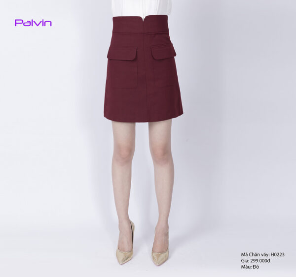 Chân váy ngắn túi ốp nữ Palvin Việt Nam H0223 - Ảnh 2