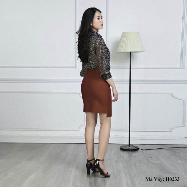 Chân váy ôm lệch tà Palvin H0233 - Ảnh 4