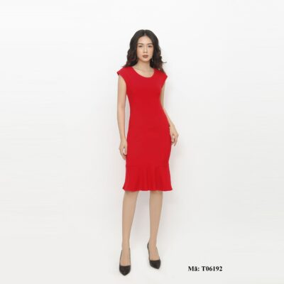 Đầm ôm chờm đuôi cá Palvin T06192