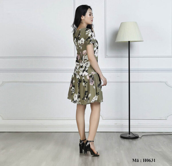 Váy đầm suông đuôi cá cổ tròn Palvin H0631 - Ảnh 3
