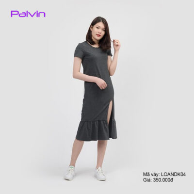 Đầm thun đuôi cá dáng dài Palvin LOANDK04