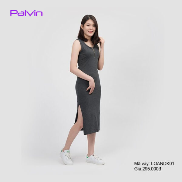 Đầm thun ôm không tay dáng dài Palvin LOANDK01