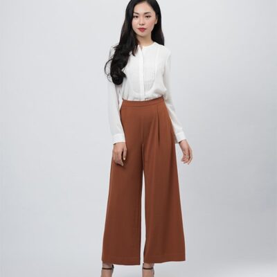 Quần ống rộng nữ dài thương hiệu Palvin PTQD08