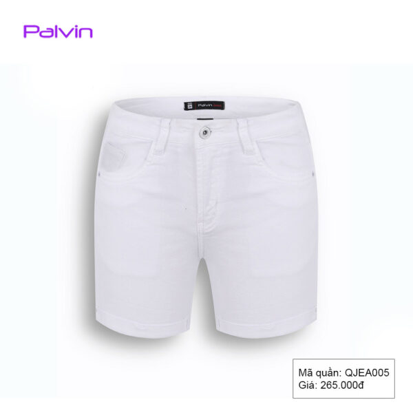 Quần short jean nữ trắng đẹp Palvin QJEA005 - Ảnh 3