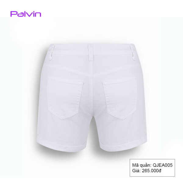 Quần short jean nữ trắng đẹp Palvin QJEA005 - Ảnh 4