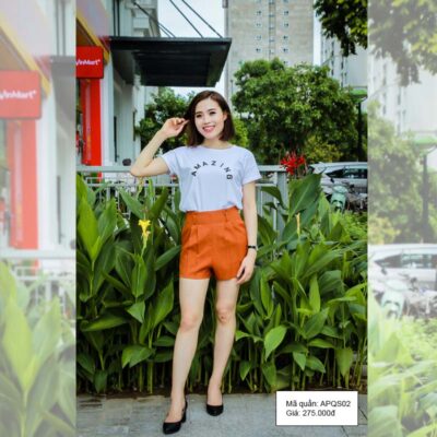 Quần sooc nữ dáng rộng Palvin APQS02