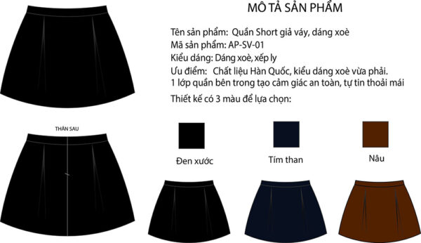 Quần váy nữ Palvin APSV01 - Ảnh 4