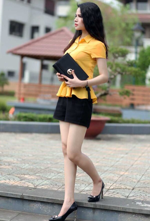 Sơ mi công sở cao cấp Palvin 120 (cổ đức, dáng peplum) - Ảnh 3