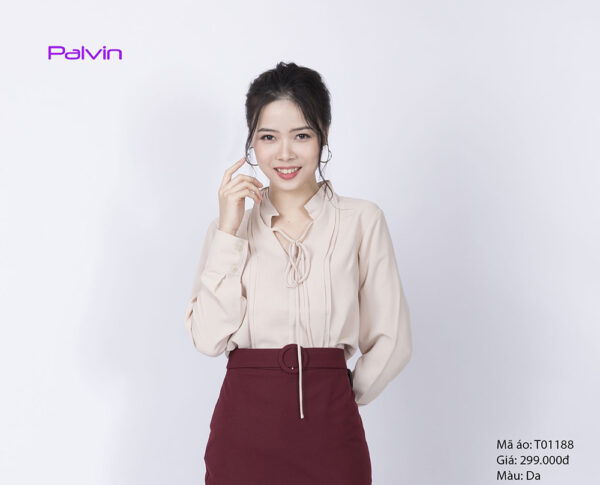 Sơ mi công sở chất đẹp Palvin T01188 (cổ điệu) - Ảnh 4