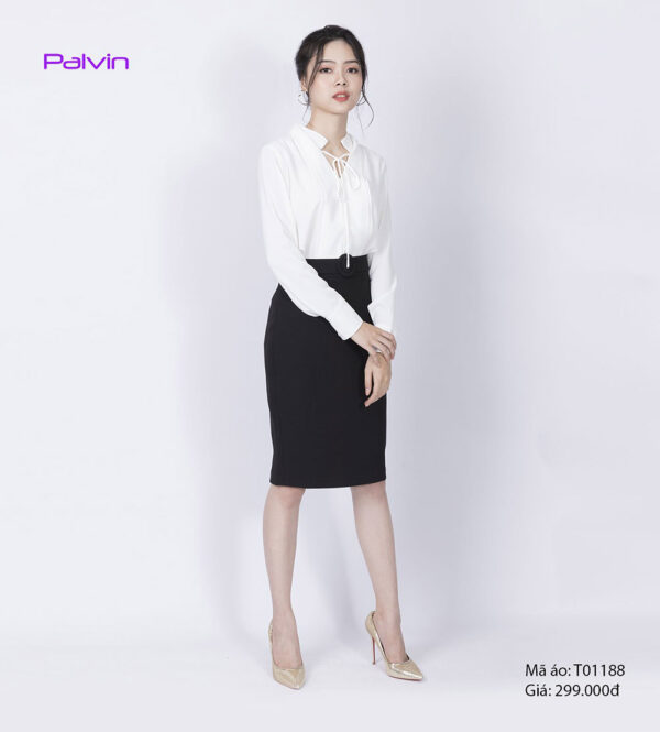 Sơ mi công sở chất đẹp Palvin T01188 (cổ điệu) - Ảnh 6