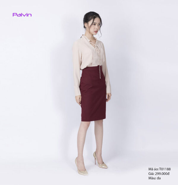Sơ mi công sở chất đẹp Palvin T01188 (cổ điệu) - Ảnh 2