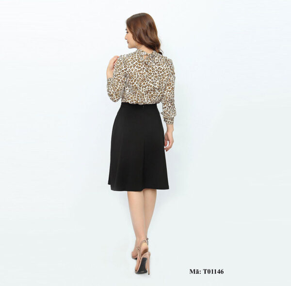 Áo sơ mi nữ cổ tàu nơ sau Palvin Việt Nam T01146 - Ảnh 2
