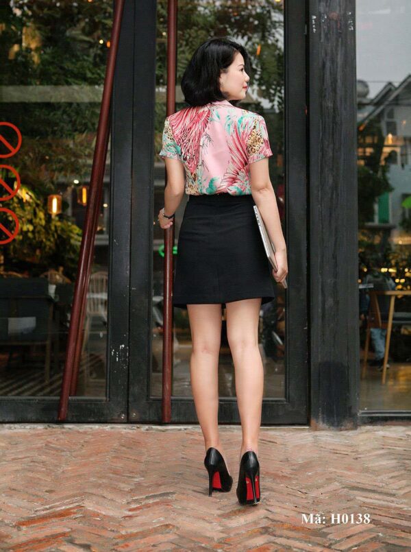 Sơ mi nữ họa tiết nổi bật Palvin H0138 - Ảnh 3