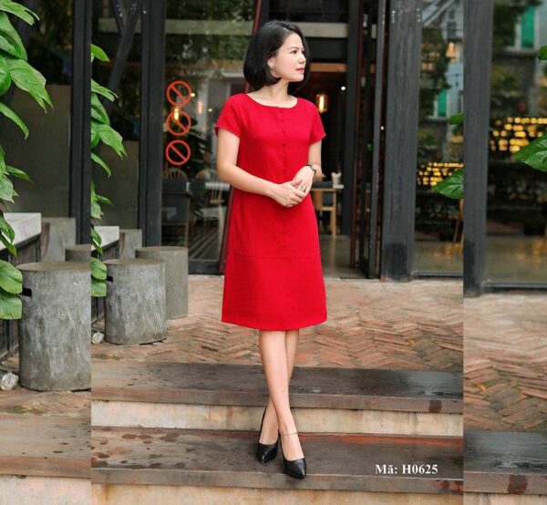 Váy chữ A đẹp Palvin H0625 - Váy công sở cao cấp - Ảnh 2
