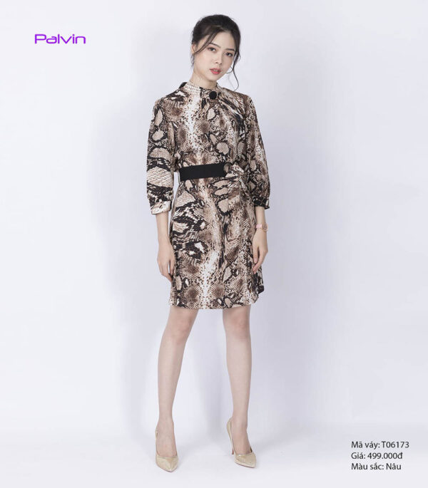 Váy công sở da báo Palvin T06173 - Ảnh 3