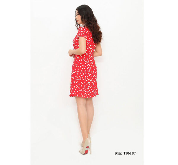 Váy đầm có cổ tay ngắn Palvin T06187 - Ảnh 6