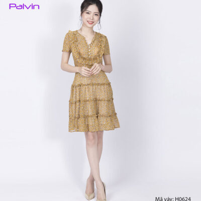 Váy hoa cao cấp  4 tầng Palvin H0624