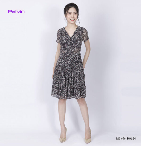 Váy hoa cao cấp  4 tầng Palvin H0624 - Ảnh 2