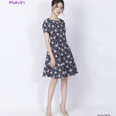 Váy hoa thời trang Palvin T06196 (váy hoa xòe)