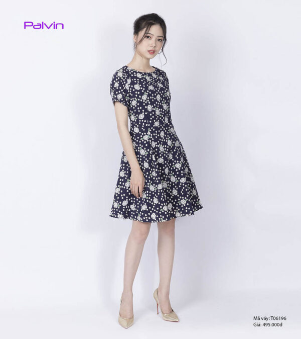 Váy hoa thời trang Palvin T06196 (váy hoa xòe)