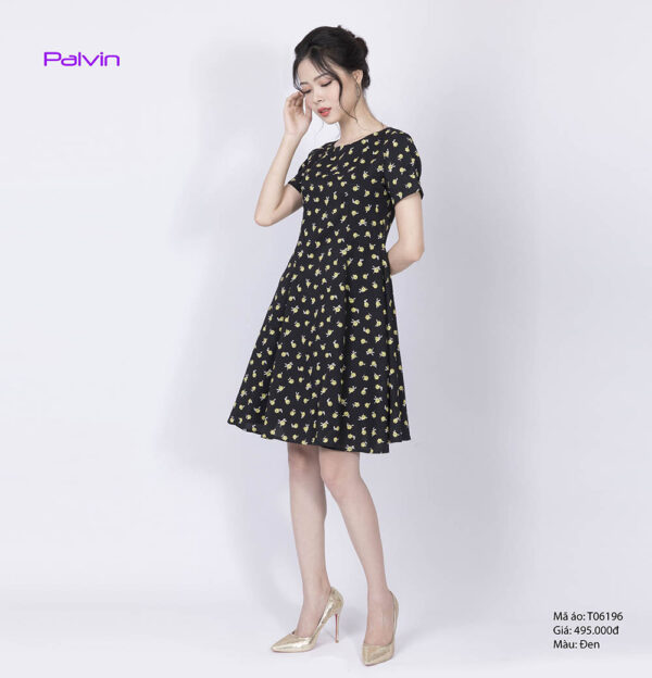Váy hoa thời trang Palvin T06196 (váy hoa xòe) - Ảnh 3