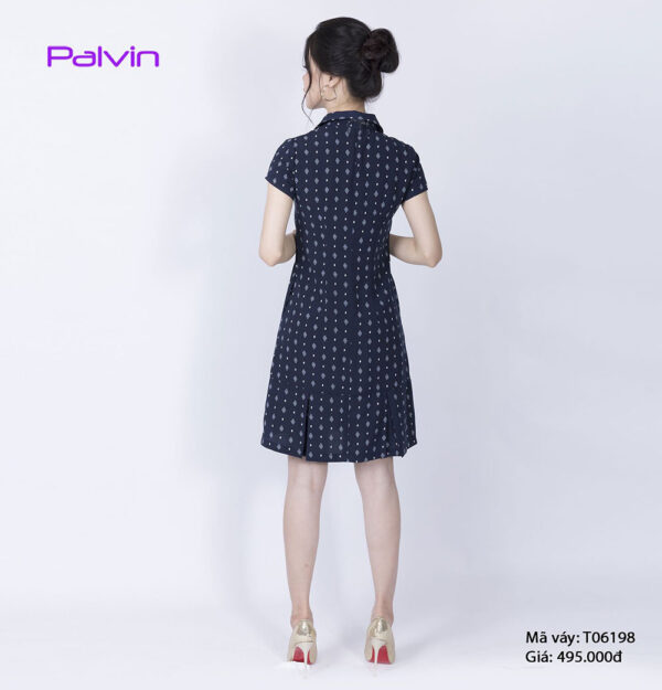 Váy họa tiết caro dáng xòe Palvin T06198 - Ảnh 3