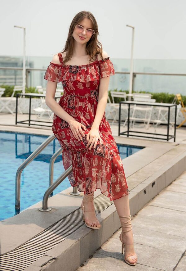 Váy maxi cao cấp Palvin H0626