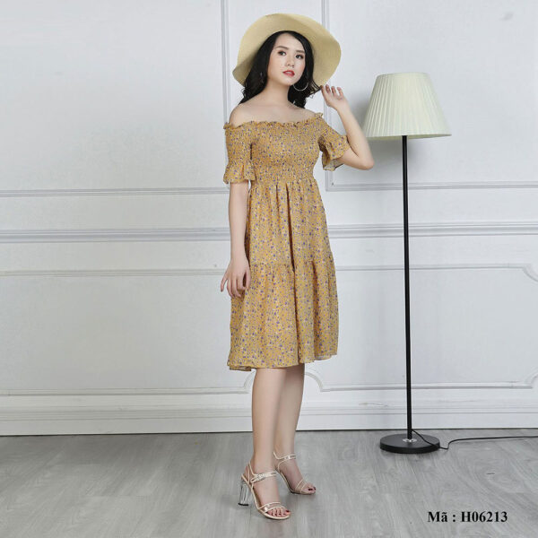 Váy maxi hoa cổ ngang Palvin H06213 - Ảnh 6