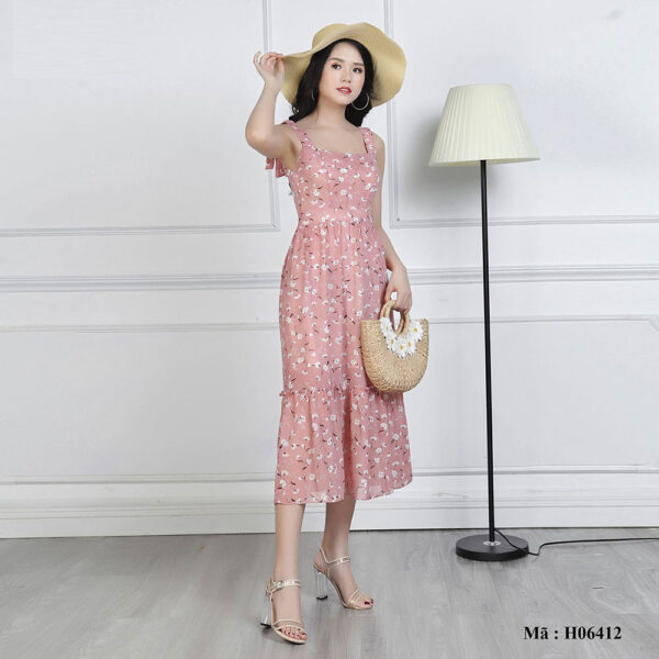 Váy maxi hai dây Palvin Việt Nam H06412 - Ảnh 4