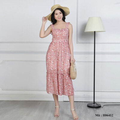 Váy maxi hai dây Palvin Việt Nam H06412