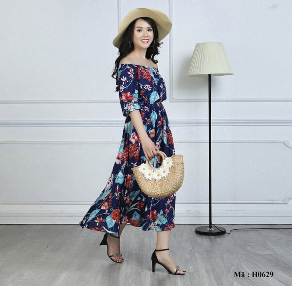 Váy maxi họa tiết Palvin Việt Nam H0629 - Ảnh 5
